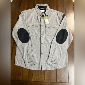 *NWT* Goodfellow & Co Men's Heavyweight Gray Flannel Shirt Jacket Sz: Small